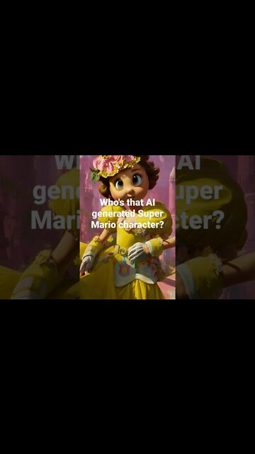 AI generated Princess Daisy #supermariobros