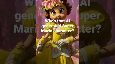 AI generated Princess Daisy #supermariobros