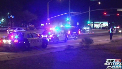 Pedestrian struck at Park and Benson Highway