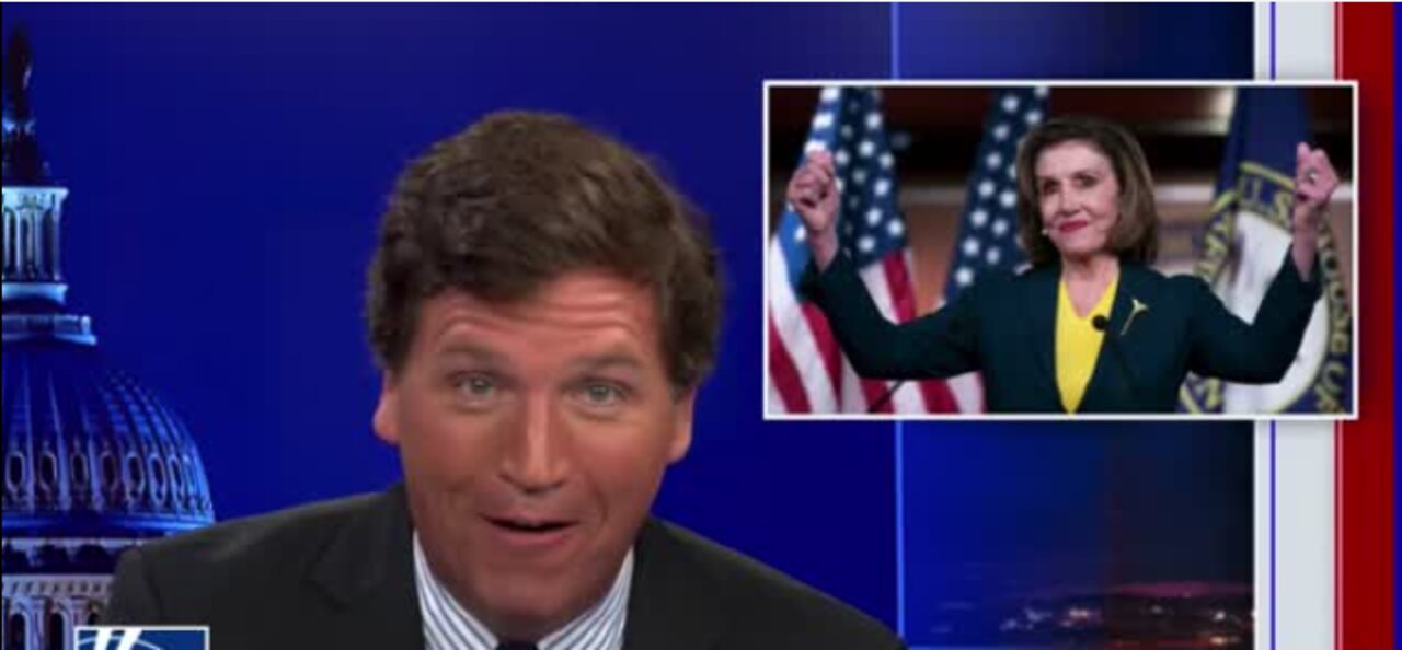 Tucker Carlson roasts Pelosi's reading of a poem by Bono