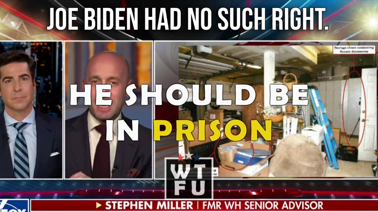 Stephen Miller EXPLODES on Biden’s Handling of Classified Documents