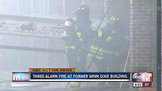 Three-alarm fire destroy vacant Winn-Dixie in Largo