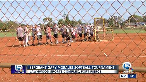 Sergeant Gary Morales softball tournament held in Fort Pierce