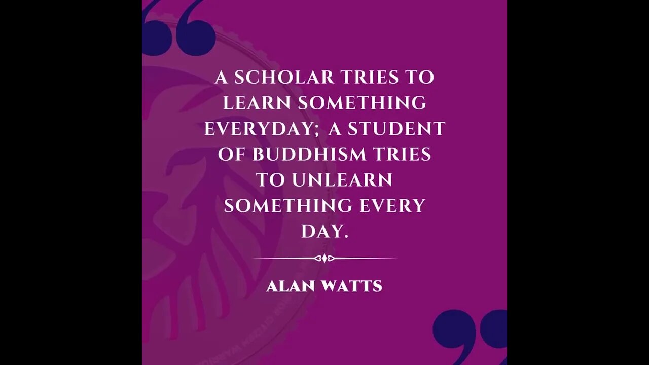 Sunday Motivation || Learn Something New Everyday || Alan Watts!