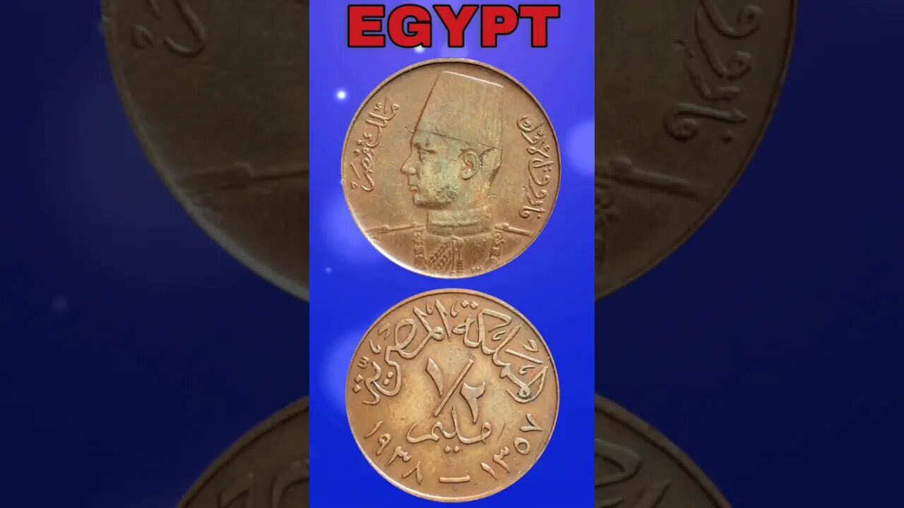EGYPT ½ MILLIME 1938. #shorts #coinnotesz #viral