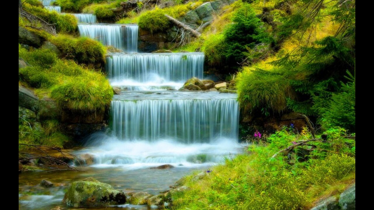 Relaxing Small Waterfall | Fall Asleep and Sleep Better with White Noise Water | ASMR Ten Hours