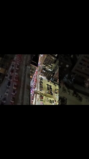 Truck Convoy Gridlock In Ottawa! City Streets are flooded with Cars and Horns.