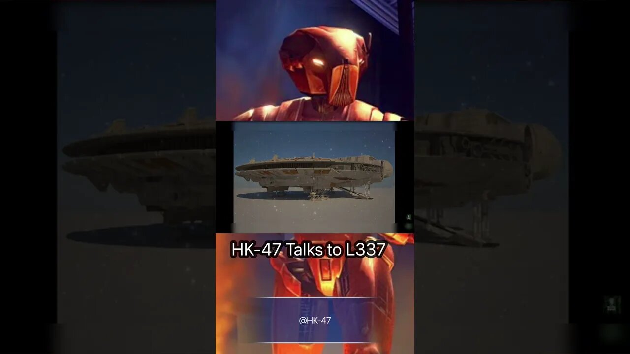 HK-47 talks with L337 #starwars #humor #shitpost