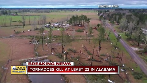 Tornadoes kill at least 23 in Alabama