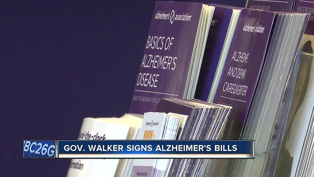 Governor Walker signs Alzheimer’s related bills into law