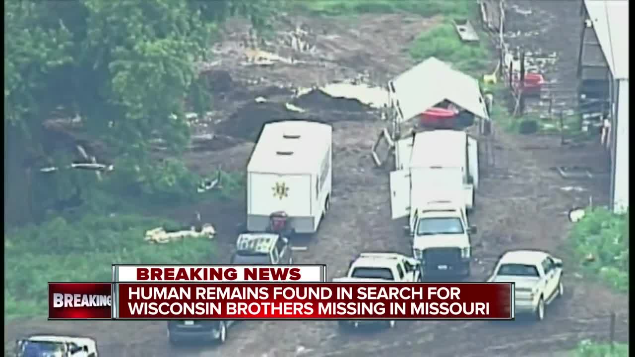 Human remains found in search for missing Wisconsin brothers