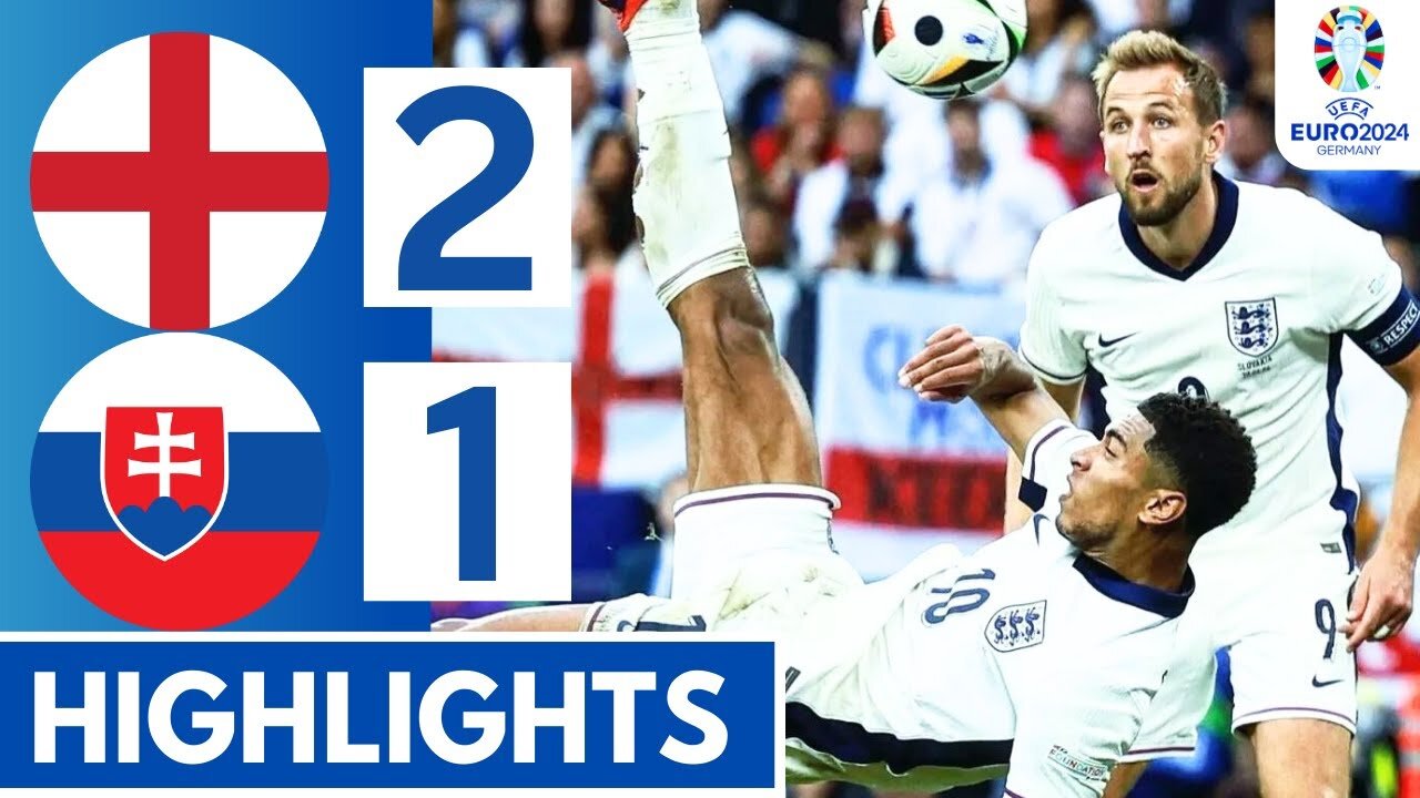 England vs Slovakia 2-1 Hіghlіghts & All Goals (Euro 2024) Match England Slovakia 2024 HD