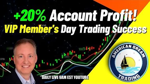 Day Trading Excellence - VIP Member's +20% Account Profit Journey In The Stock Market