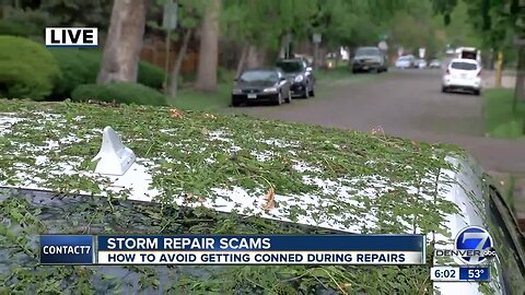 Hail season in Colorado is upon us, as are potential scams from fly-by-night roofers