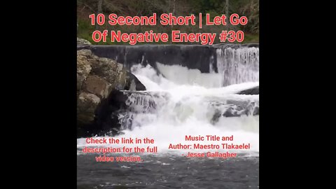 10 Second Short Of Let Go Of Negative Energy | #meditation #shorts #shortsvideo #waterfall #30