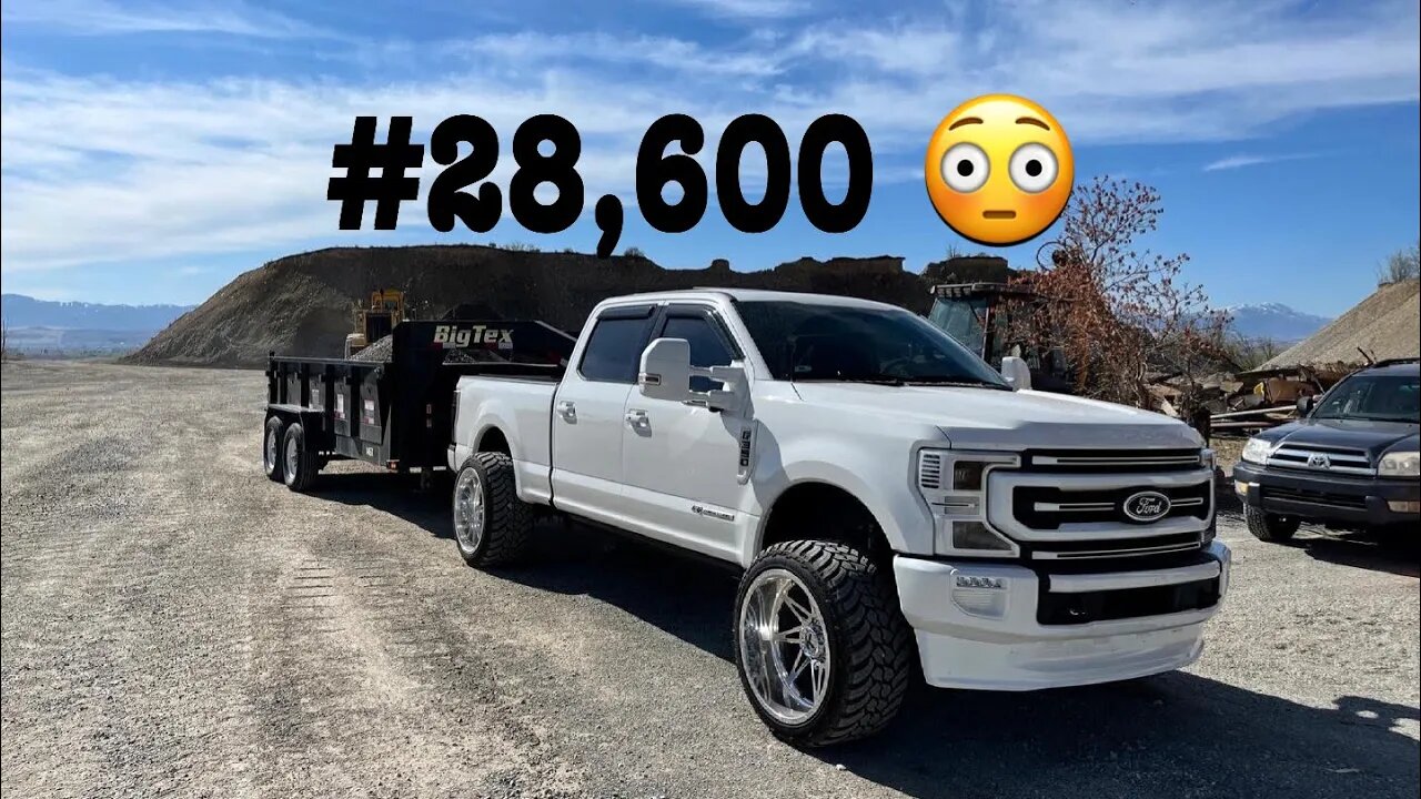 Towing a 20,000 POUND LOAD?! 2020 F-350 6.7 Powerstroke on Forged Wheels w/ BigTex Dump Trailer