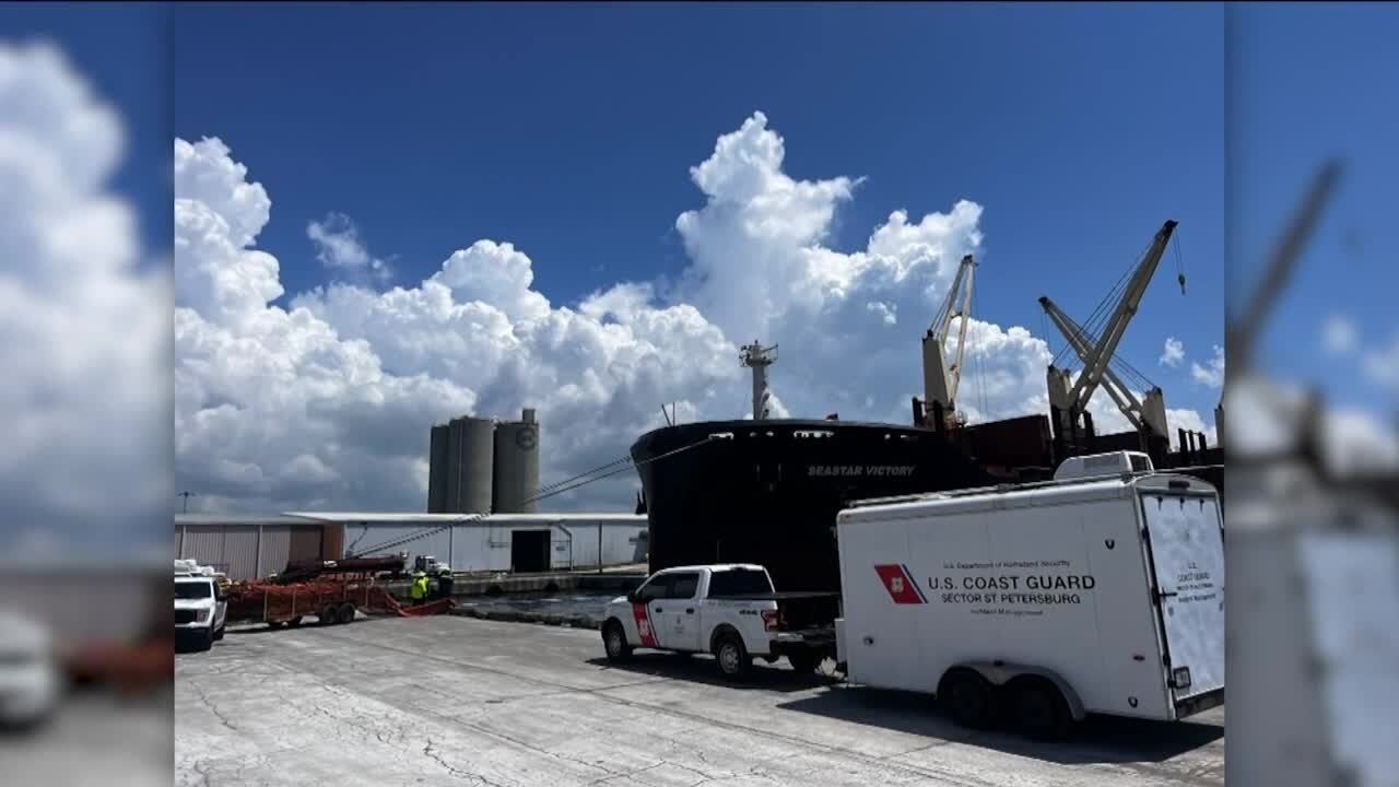 Oil spill at SeaPort Manatee prompts Coast Guard investigation