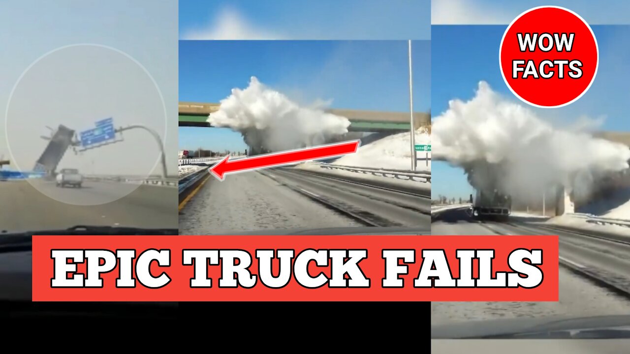 EPIC TRUCK FAILS caught on camera Bad Truck Drivers