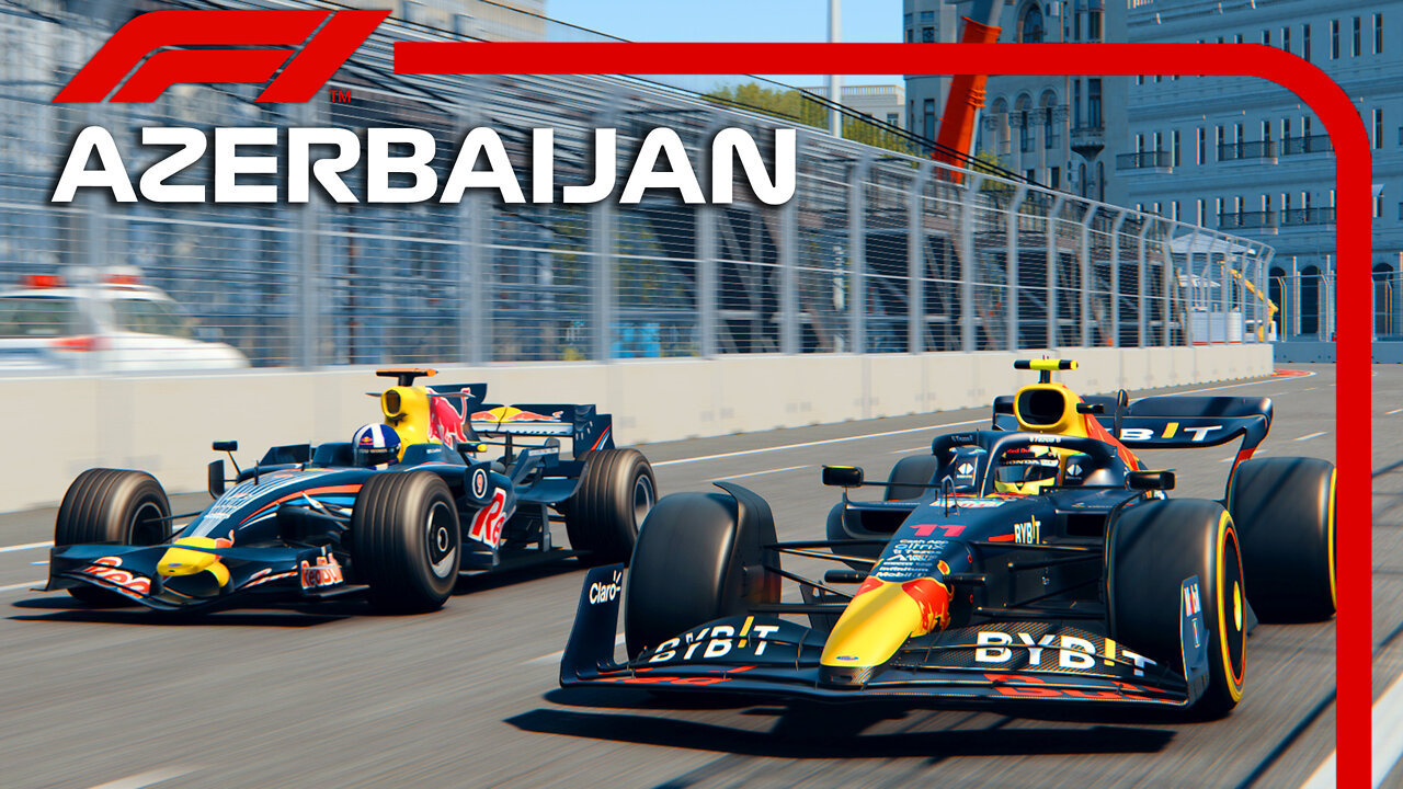 F1 2022 (RB18) vs F1 2008 (RB4) | Azerbaijan GP | Assetto Corsa Reshade