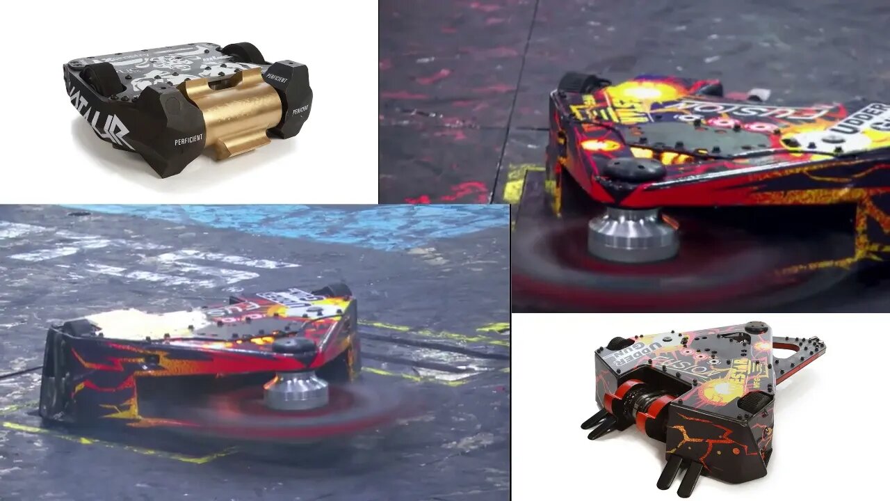 BattleBot Minotaur v BattleBots Fusion Side By Side - Media from Whyachi Live Stream