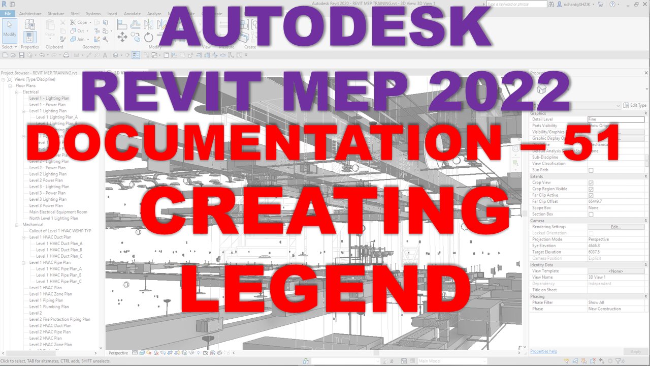 Autodesk Revit MEP 2022 - DOCUMENTATION - CREATING LEGEND