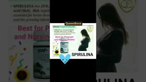 SPIRULINA, Best for pregnant and nursing mother