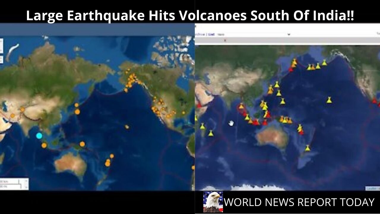 Large Earthquake Hits Volcanoes South Of India!!!