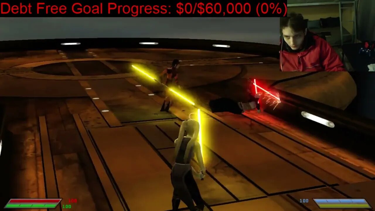 Bastila Shan VS Asajj Ventress In A Battle With Commentary In Star Wars Jedi Knight Jedi Academy