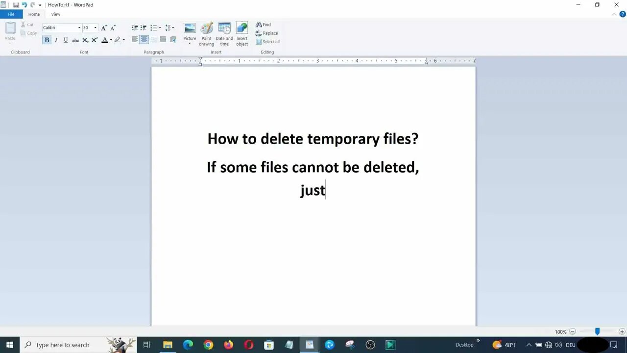 4-1-Delete Temporary Files