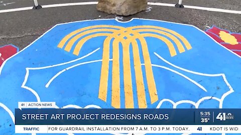 Street art project redesigns roads