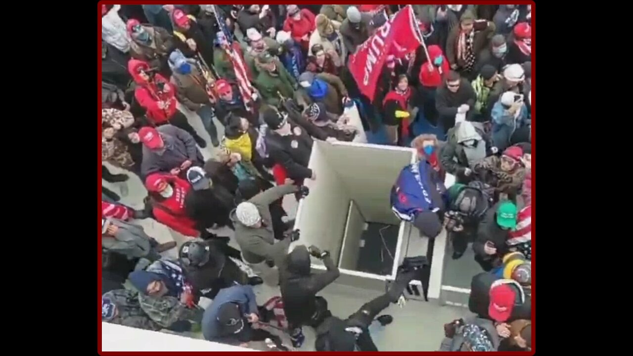 Trump Supporters Stopping ANTIFA From Attacking the Capitol Building - 2199