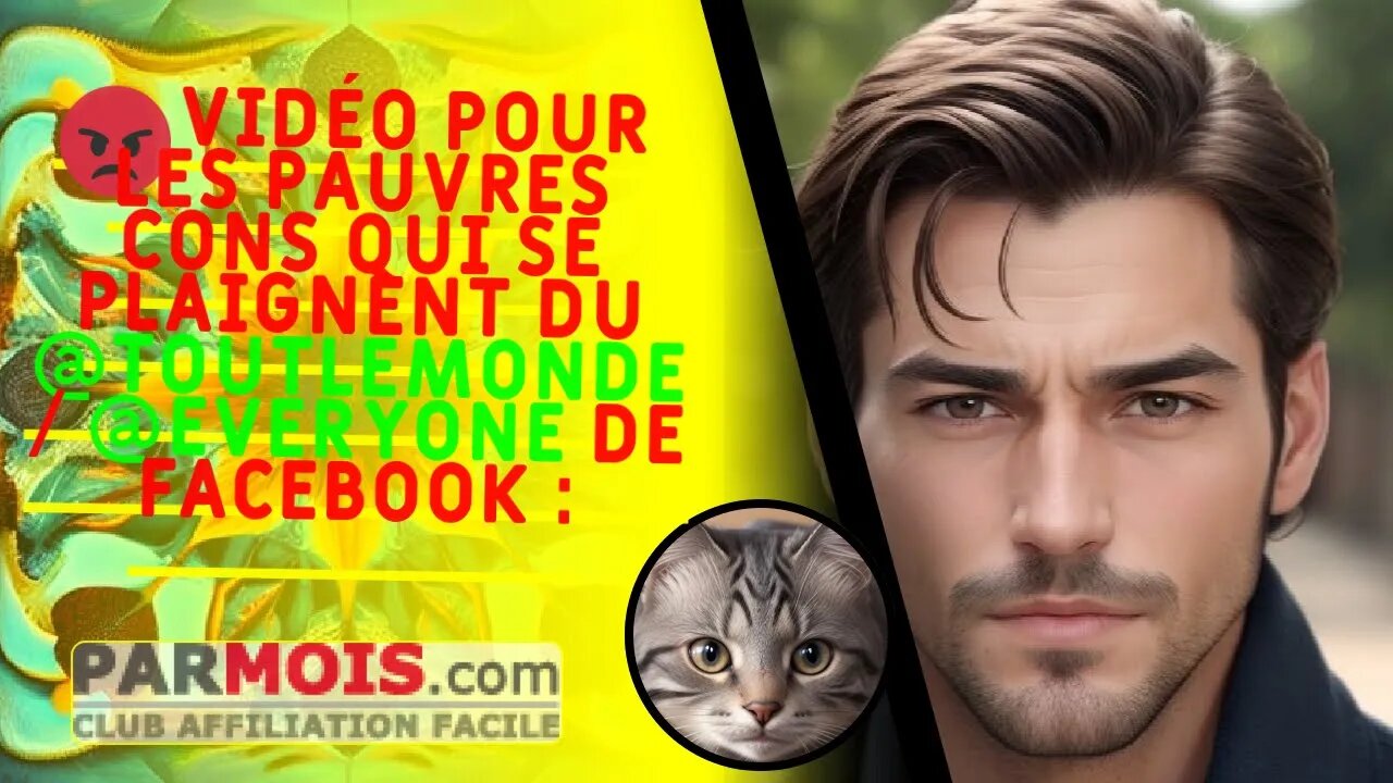 š” VideĢo pour les pauvres cons qui se plaignent du @toutlemonde / @everyone de Facebook :