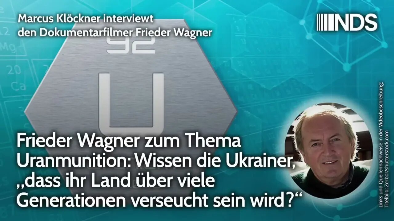 Frieder Wagner zu Uranmunition: Wissen Ukrainer, dass ihr Land für Generationen verseucht sein wird?