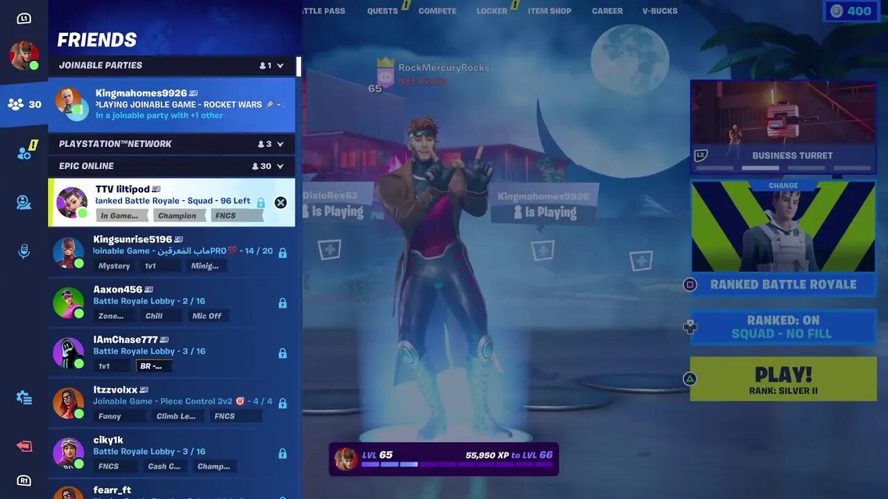Fortnite with Rock Mercury