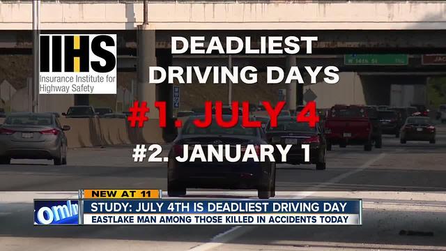Study: July 4th is deadliest driving day