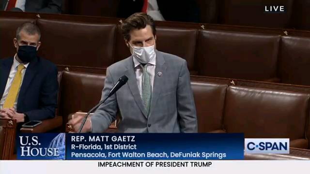 Matt Gaetz statement on impeachment