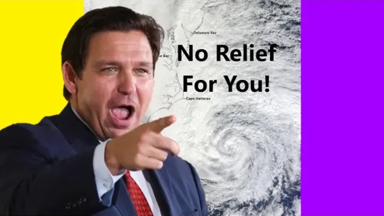 The TRUTH! Ron DeSantis Votes NO for Relief of Hurricane Sandy Victims