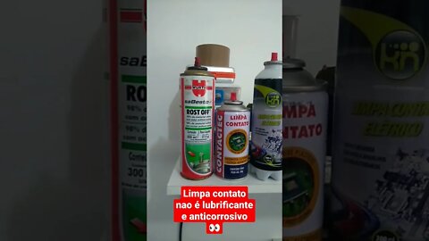 Limpa contato não é lubrificante nem anticorrosivo 👀😬