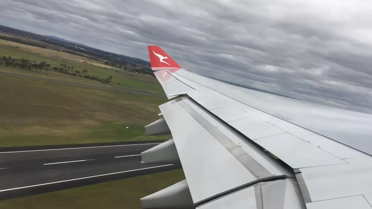 Qantas A330-300 NEW livery TAKEOFF at Marvellous Melbourne Airport