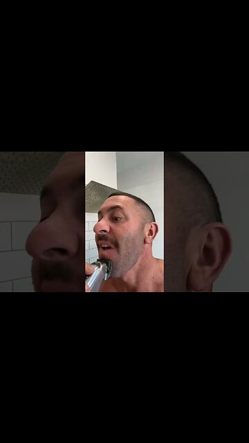 Gotta tighten up the “Stubble-Stache”