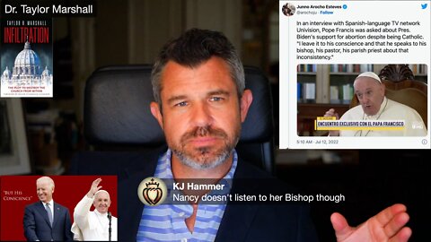 Is Pope Francis aware that Nancy Pelosi doesn't listen to her bishop?