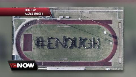 Online reaction to students walking out