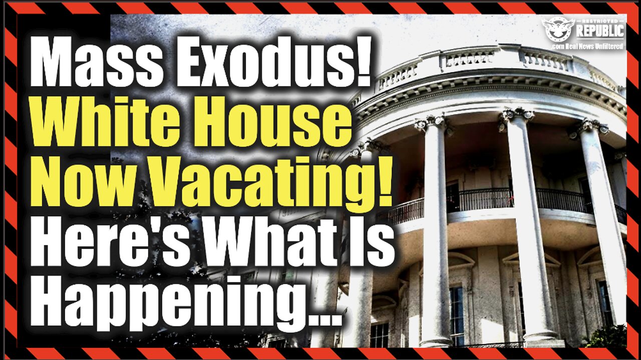 Mass Exodus! White House Vacating! Here’s What Is Happening!