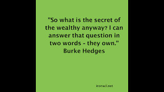 Hedges, Wealth