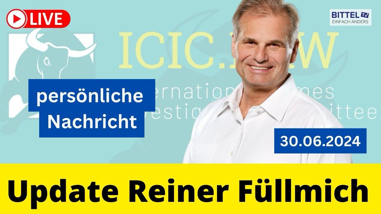 Reiner Fuellmich - Update - persönliches Statement von Reiner - 30.06.2024