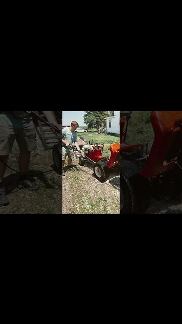 New to us Simplicity mower gets a bath on the Grumpy Farmstead!!!