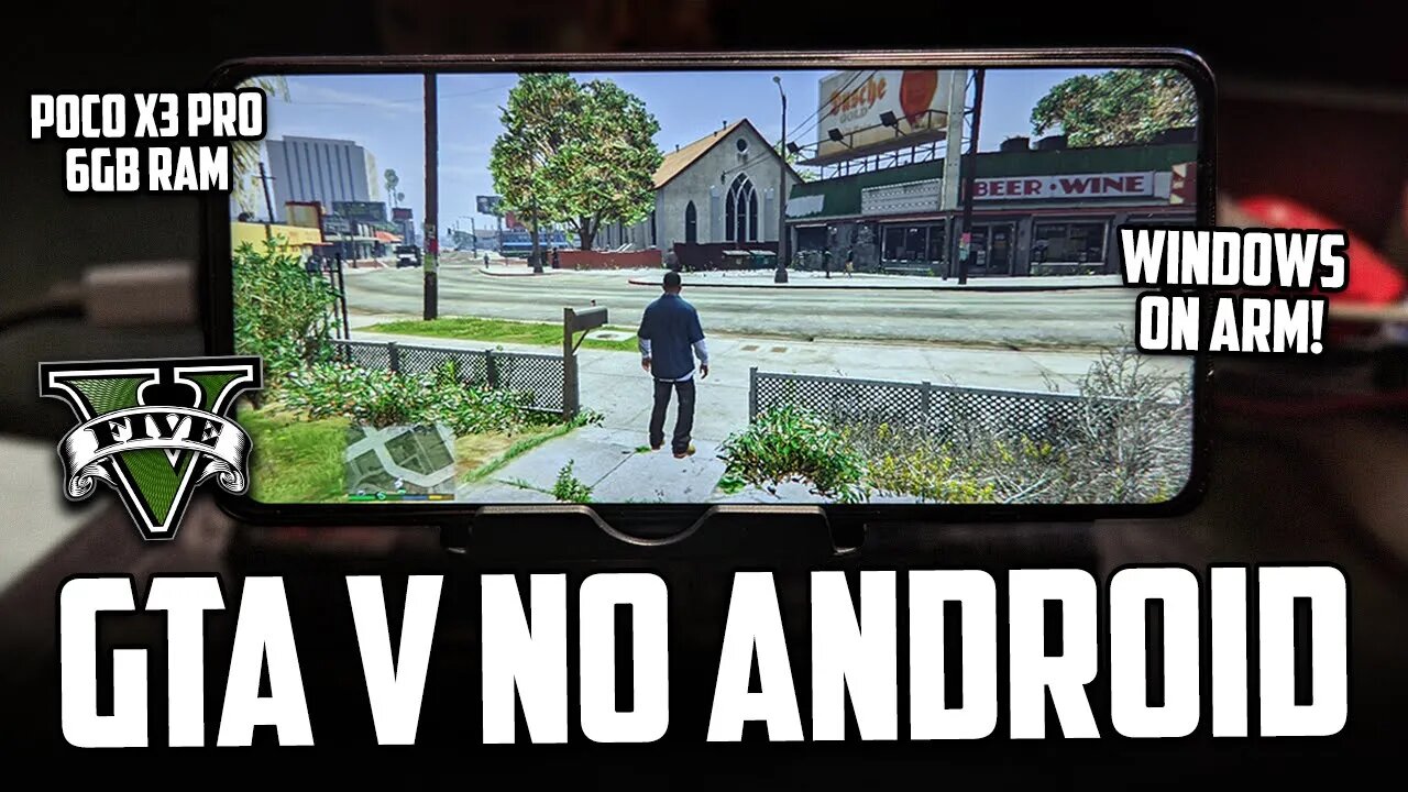 POCO X3 PRO RODANDO GTA V! | Poco X3 Pro Windows On ARM | GTA V ANDROID | Renegade Project