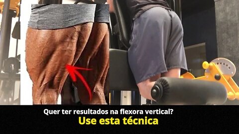 Dica para desenvolver seu posterior de coxas na flexora vertical