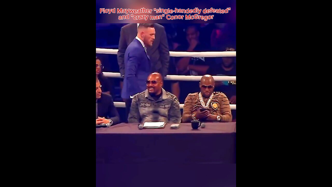 Floyd Mayweather "the undefeated" and "crazy man" Conor McGregor