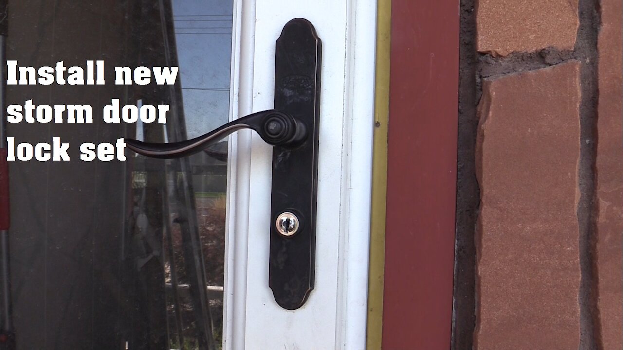 storm door lock set